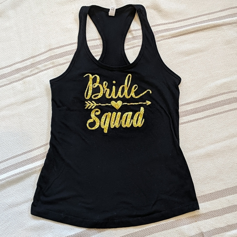 ⭐5/$25! Bride Squad tank top